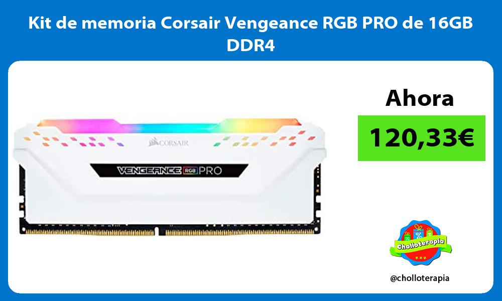 Kit de memoria Corsair Vengeance RGB PRO de 16GB DDR4