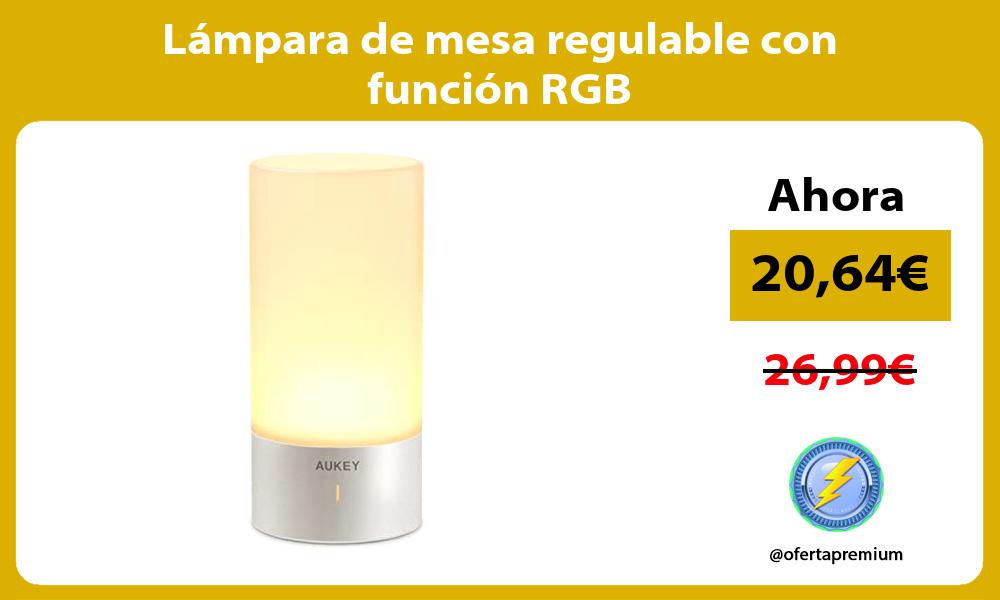 Lámpara de mesa regulable con función RGB