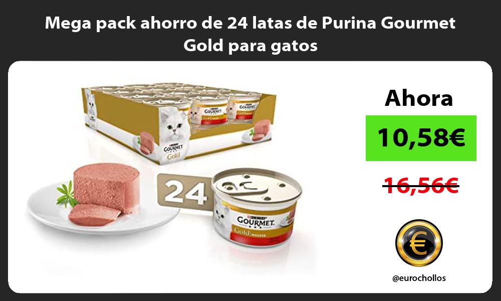 Mega pack ahorro de 24 latas de Purina Gourmet Gold para gatos