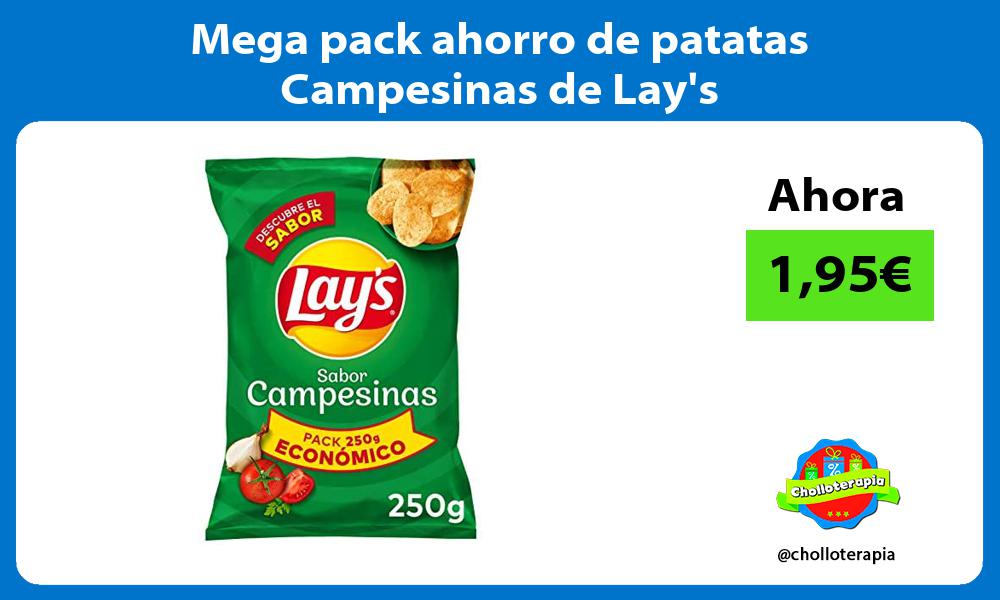 Mega pack ahorro de patatas Campesinas de Lays
