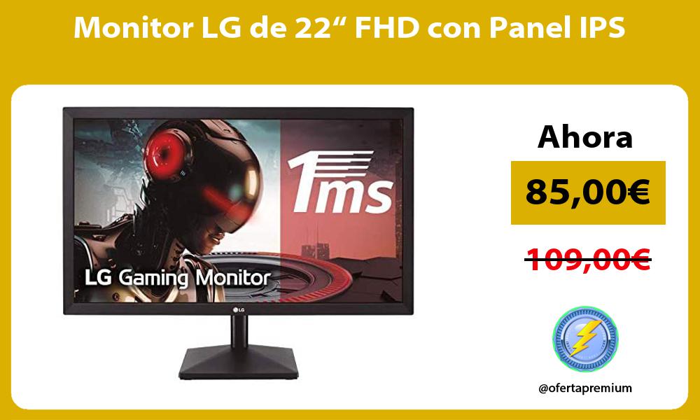 Monitor LG de 22“ FHD con Panel IPS