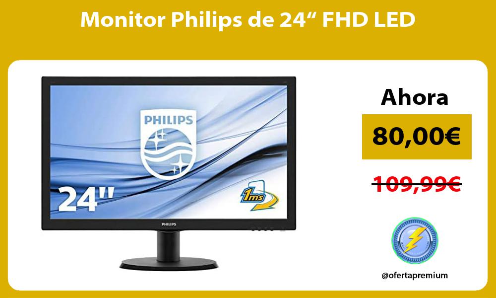 Monitor Philips de 24“ FHD LED
