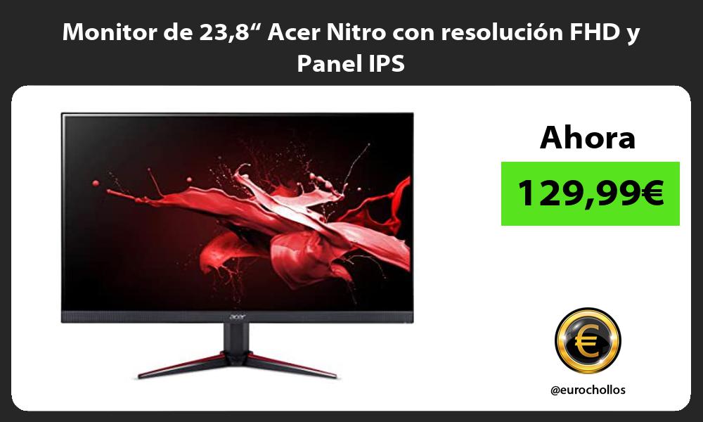 Monitor de 238“ Acer Nitro con resolución FHD y Panel IPS