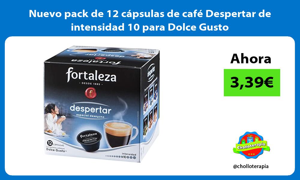 Nuevo pack de 12 cápsulas de café Despertar de intensidad 10 para Dolce Gusto