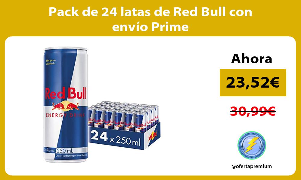 Pack de 24 latas de Red Bull con envío Prime
