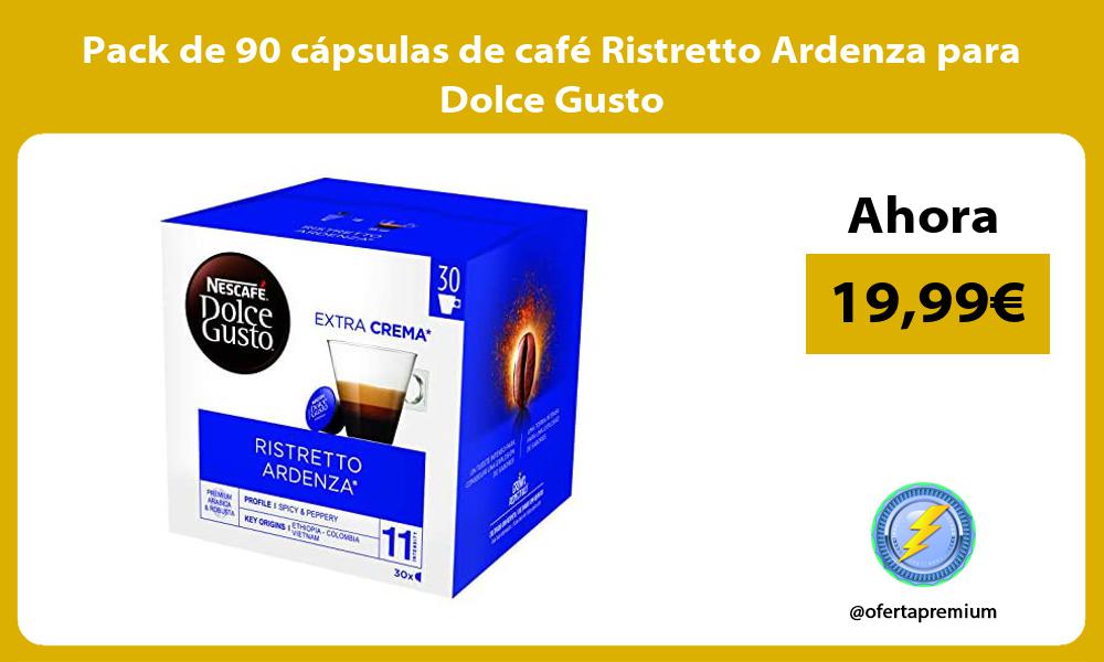 Pack de 90 cápsulas de café Ristretto Ardenza para Dolce Gusto