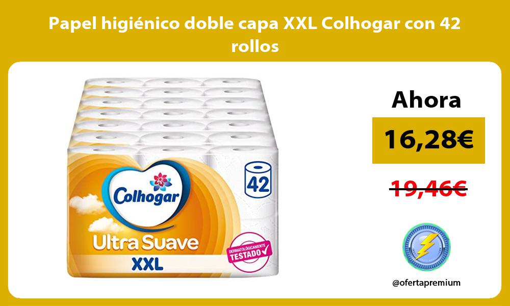 Papel higiénico doble capa XXL Colhogar con 42 rollos