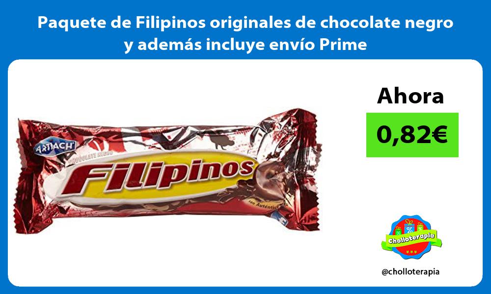 Paquete de Filipinos originales de chocolate negro y además incluye envío Prime