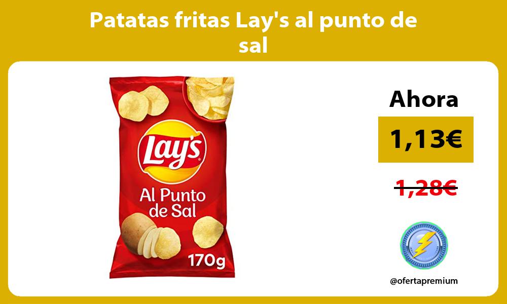 Patatas fritas Lays al punto de sal