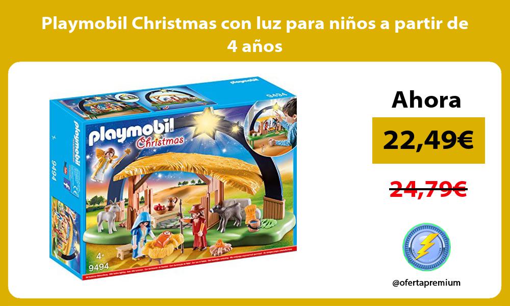 Playmobil Christmas con luz para niños a partir de 4 años