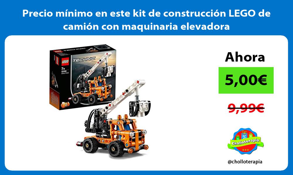 Precio mínimo en este kit de construcción LEGO de camión con maquinaria elevadora