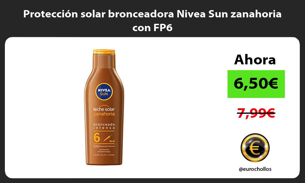 Protección solar bronceadora Nivea Sun zanahoria con FP6