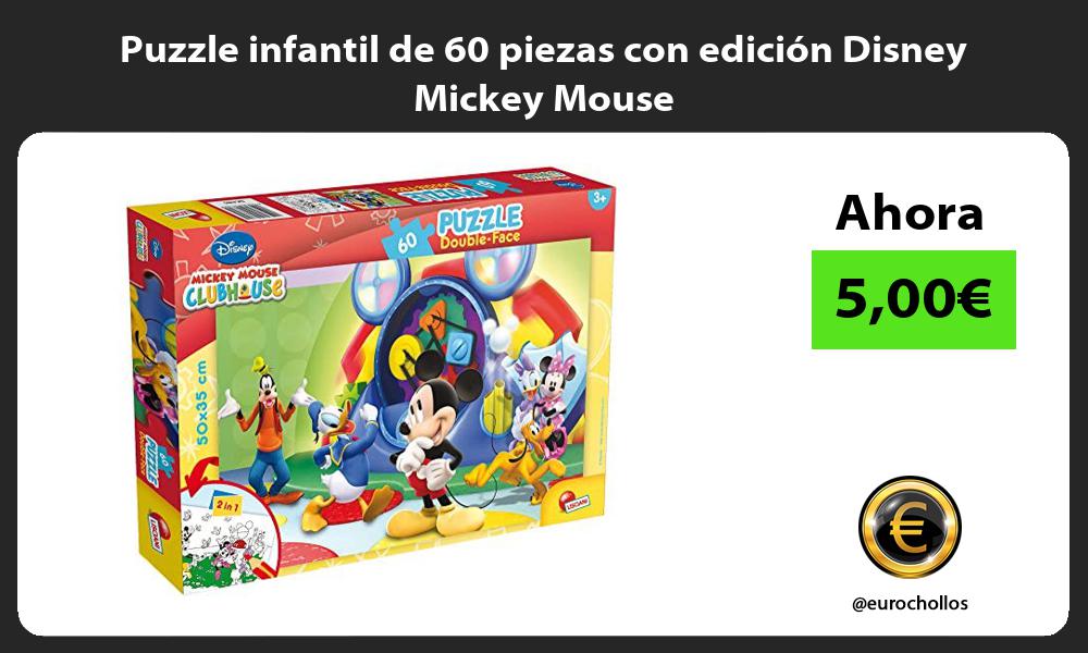 Puzzle infantil de 60 piezas con edición Disney Mickey Mouse
