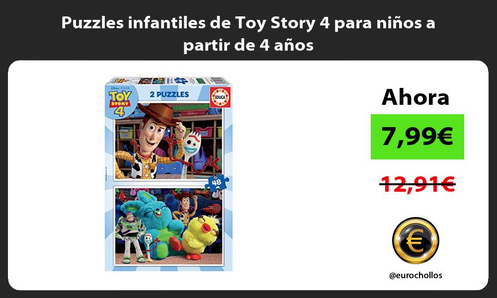 Puzzles infantiles de Toy Story 4 para niños a partir de 4 años