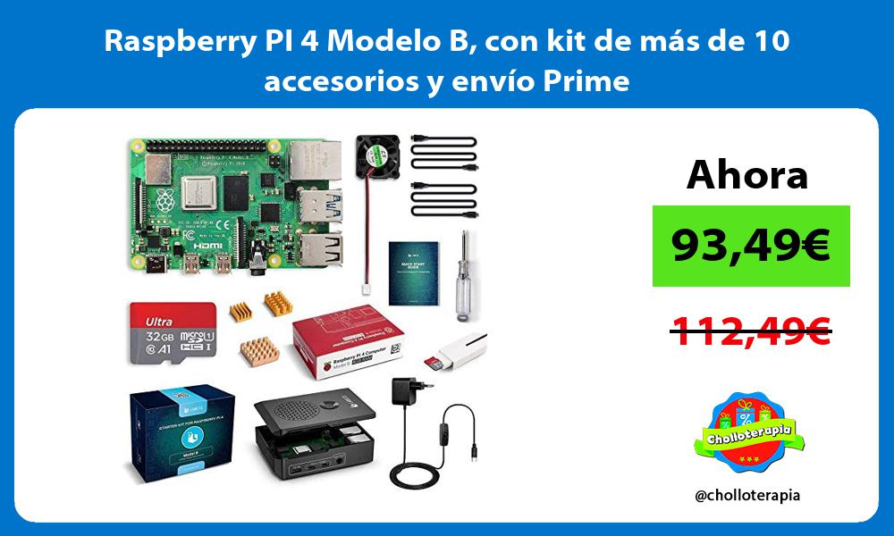 Raspberry PI 4 Modelo B con kit de más de 10 accesorios y envío Prime