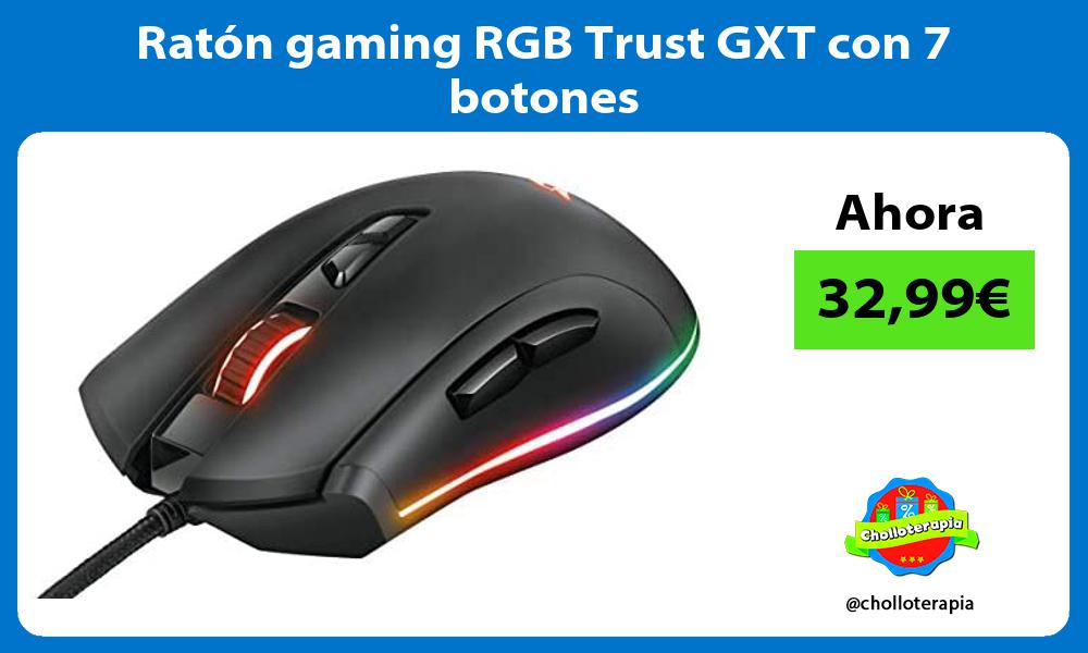 Ratón gaming RGB Trust GXT con 7 botones