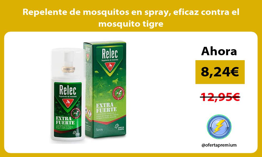 Repelente de mosquitos en spray eficaz contra el mosquito tigre