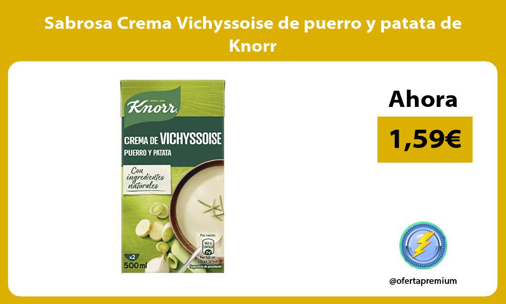 Sabrosa Crema Vichyssoise de puerro y patata de Knorr