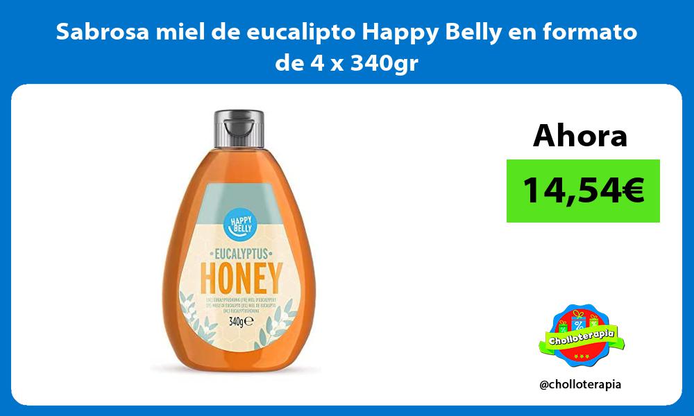 Sabrosa miel de eucalipto Happy Belly en formato de 4 x 340gr
