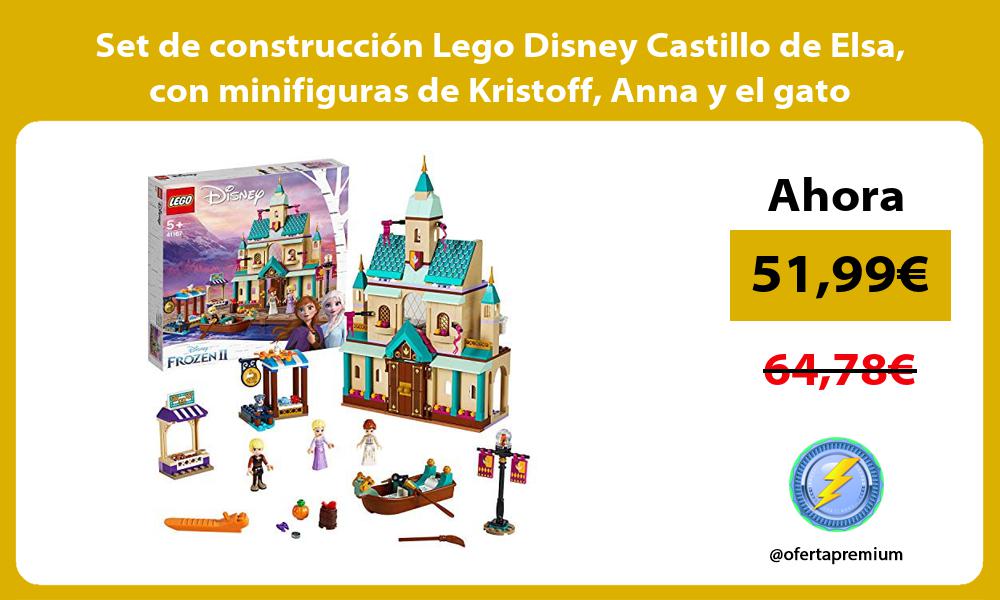 Set de construcción Lego Disney Castillo de Elsa con minifiguras de Kristoff Anna y el gato