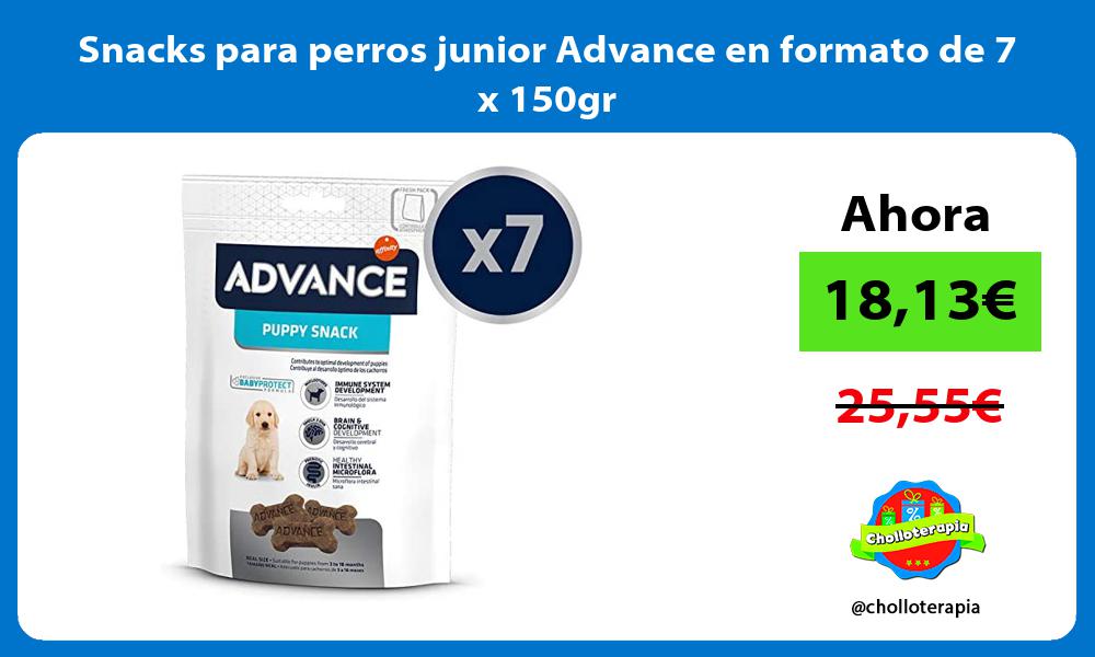 Snacks para perros junior Advance en formato de 7 x 150gr