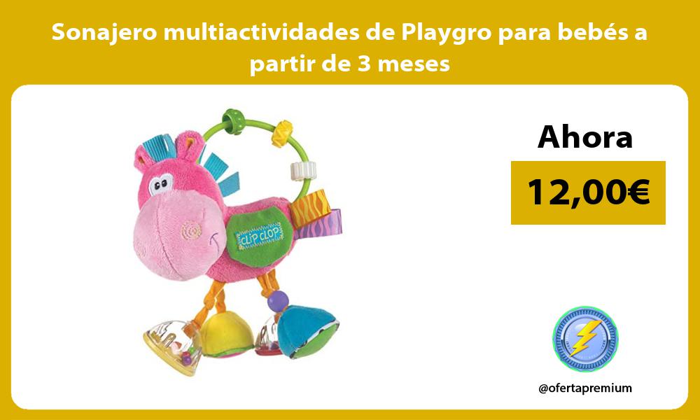 Sonajero multiactividades de Playgro para bebés a partir de 3 meses