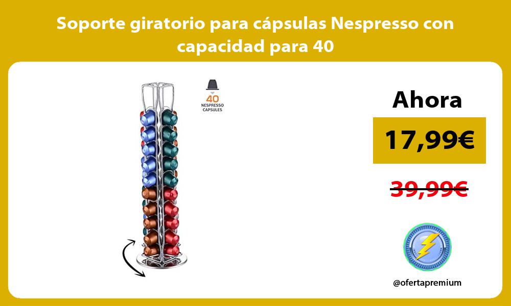Soporte giratorio para cápsulas Nespresso con capacidad para 40