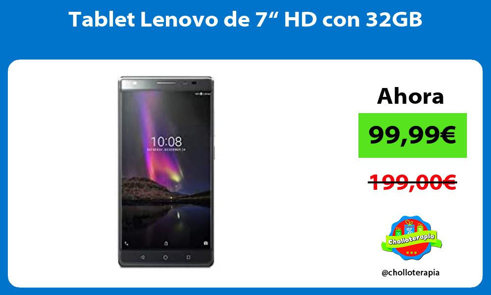 Tablet Lenovo de 7“ HD con 32GB