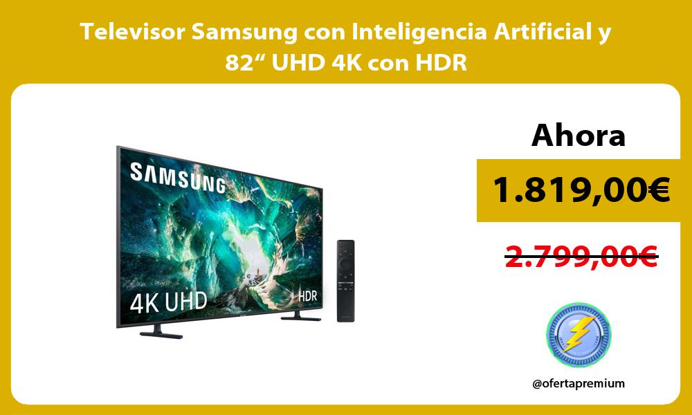 Televisor Samsung con Inteligencia Artificial y 82“ UHD 4K con HDR