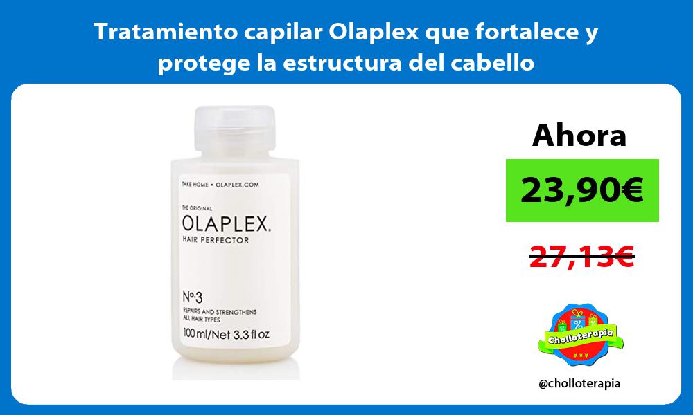 Tratamiento capilar Olaplex que fortalece y protege la estructura del cabello