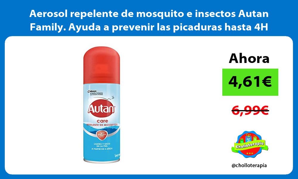 Aerosol repelente de mosquito e insectos Autan Family Ayuda a prevenir las picaduras hasta 4H