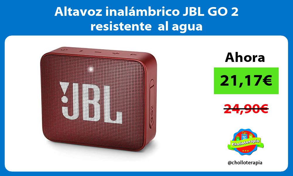 Altavoz inalámbrico JBL GO 2 resistente al agua