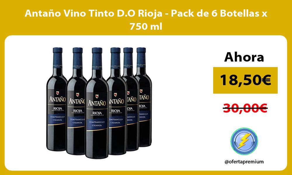Antaño Vino Tinto D O Rioja Pack de 6 Botellas x 750 ml