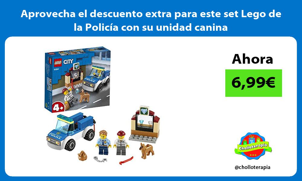 Aprovecha el descuento extra para este set Lego de la Policía con su unidad canina