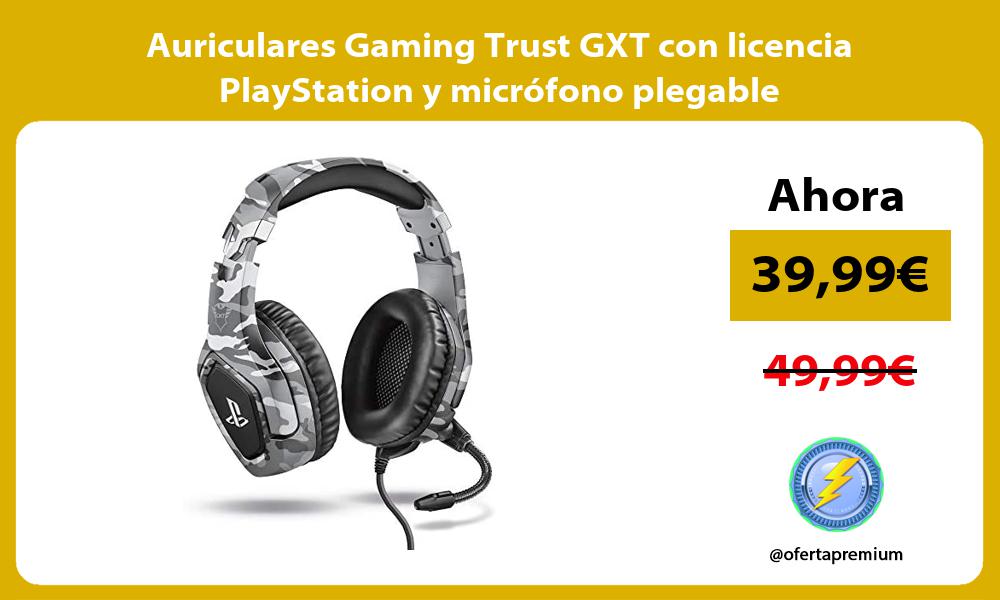 Auriculares Gaming Trust GXT con licencia PlayStation y micrófono plegable