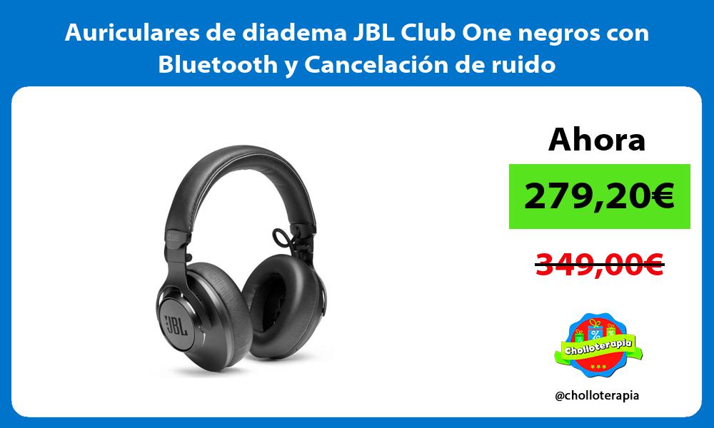 Auriculares de diadema JBL Club One negros con Bluetooth y Cancelación de ruido