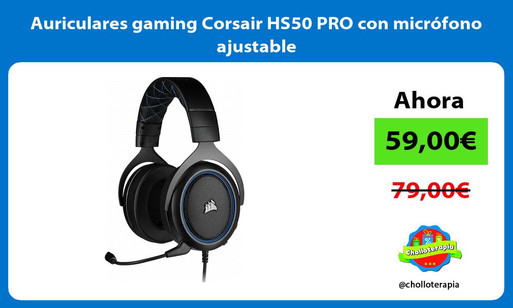 Auriculares gaming Corsair HS50 PRO con micrófono ajustable