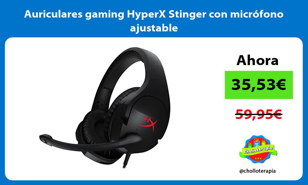 Auriculares gaming HyperX Stinger con micrófono ajustable
