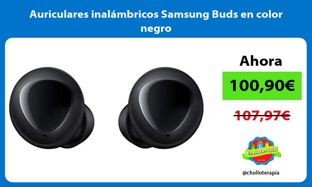 Auriculares inalámbricos Samsung Buds en color negro