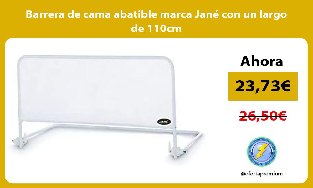 Barrera de cama abatible marca Jané con un largo de 110cm