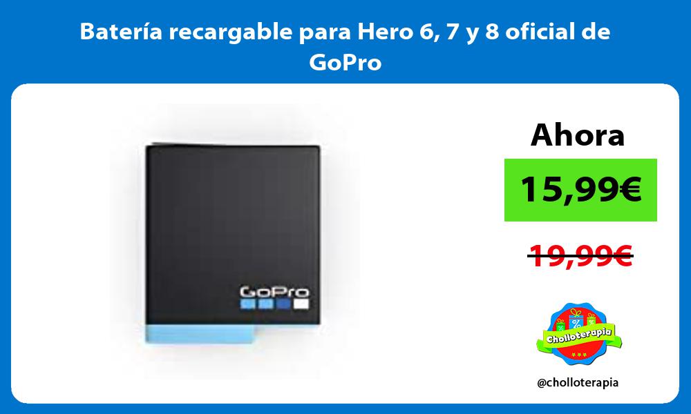 Batería recargable para Hero 6 7 y 8 oficial de GoPro