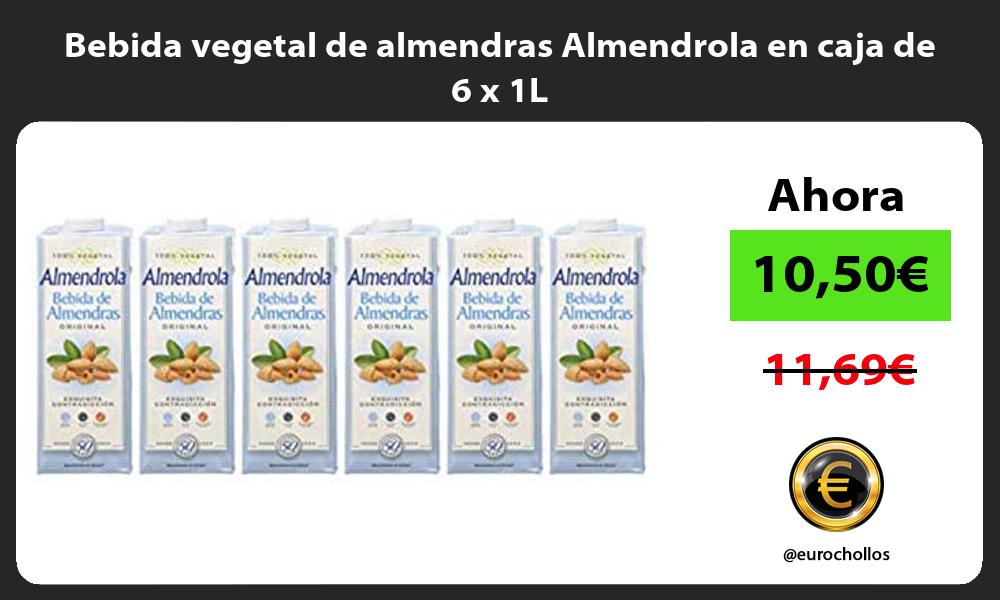 Bebida vegetal de almendras Almendrola en caja de 6 x 1L