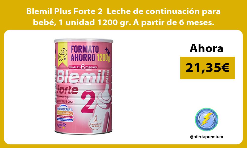 Blemil Plus Forte 2 Leche de continuación para bebé 1 unidad 1200 gr A partir de 6 meses