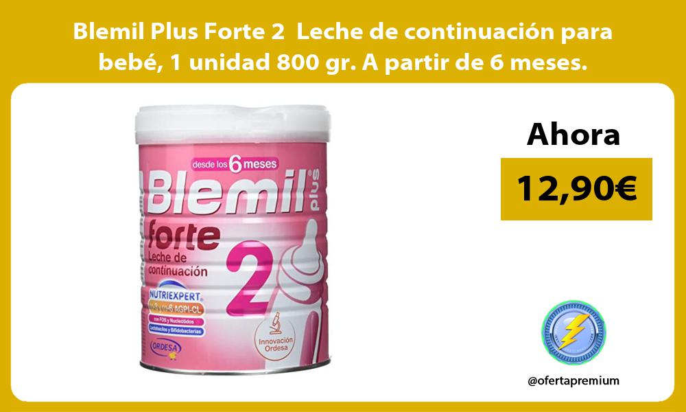 Blemil Plus Forte 2 Leche de continuación para bebé 1 unidad 800 gr A partir de 6 meses
