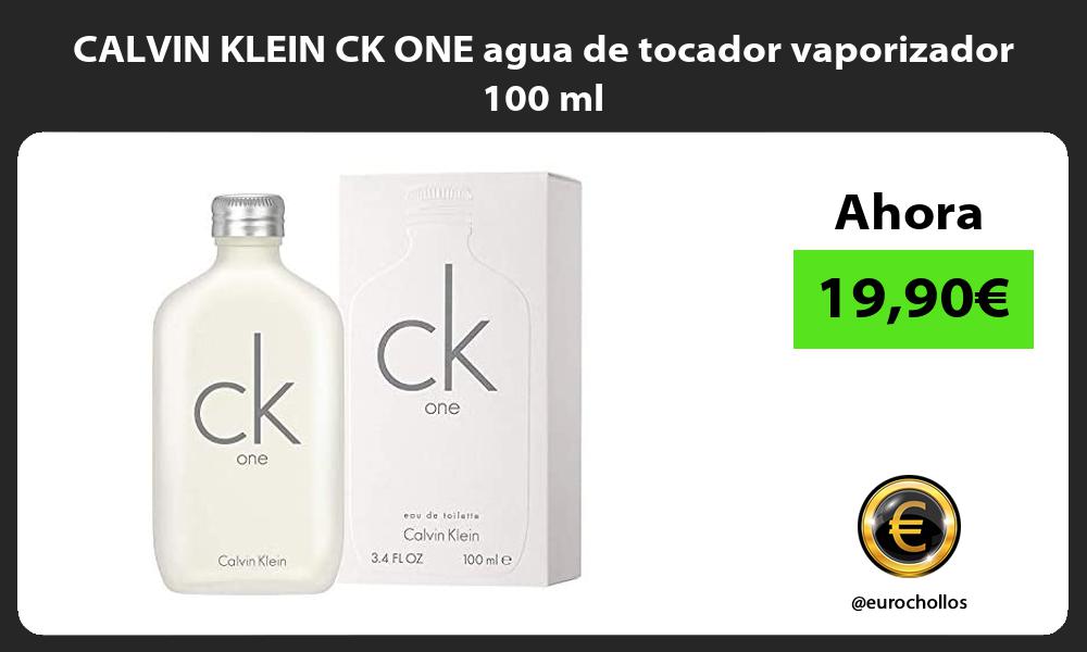 CALVIN KLEIN CK ONE agua de tocador vaporizador 100 ml