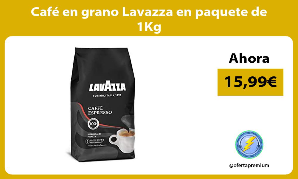 Café en grano Lavazza en paquete de 1Kg