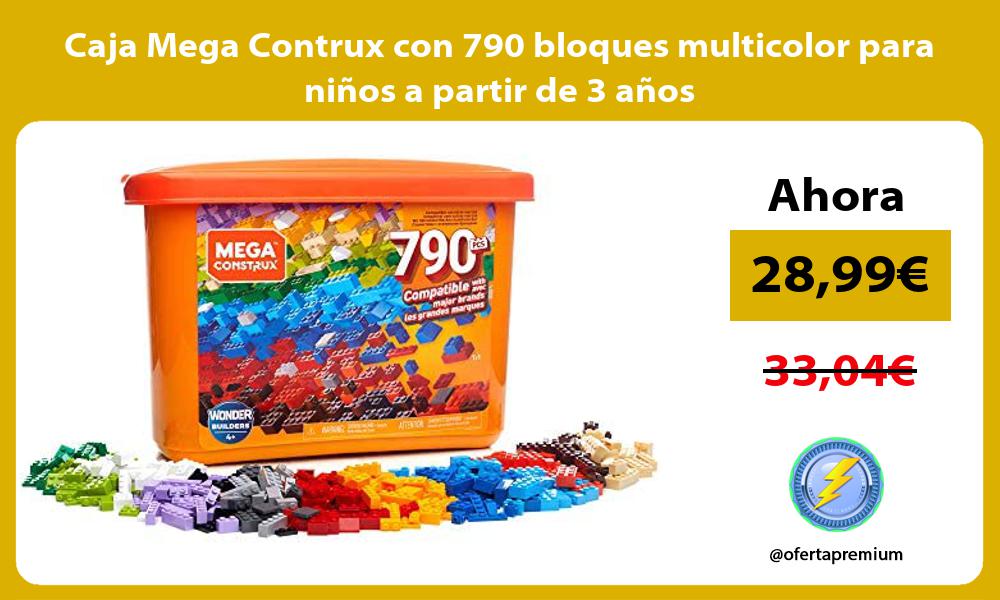Caja Mega Contrux con 790 bloques multicolor para niños a partir de 3 años