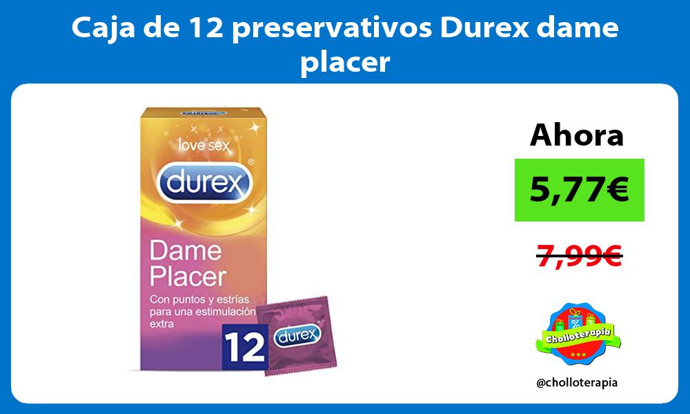 Caja de 12 preservativos Durex dame placer