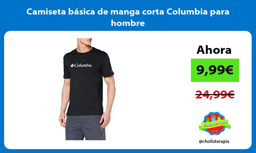 Camiseta básica de manga corta Columbia para hombre