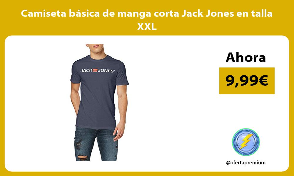 Camiseta básica de manga corta Jack Jones en talla XXL